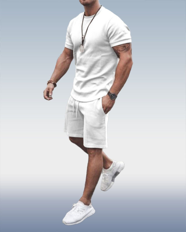 Men's Fashion Short Sleeve Suit 8 Colors