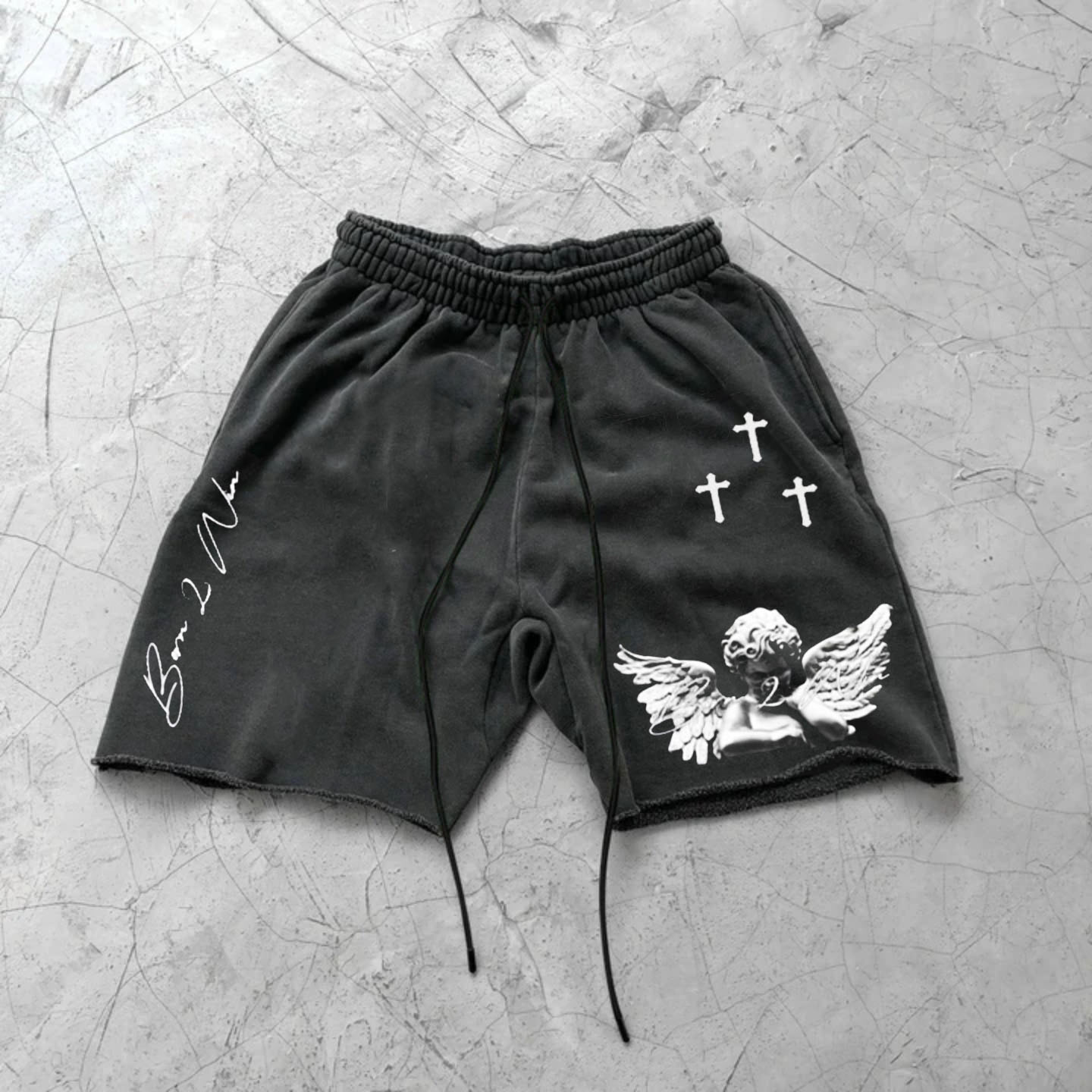 Men's Angel Print Shorts